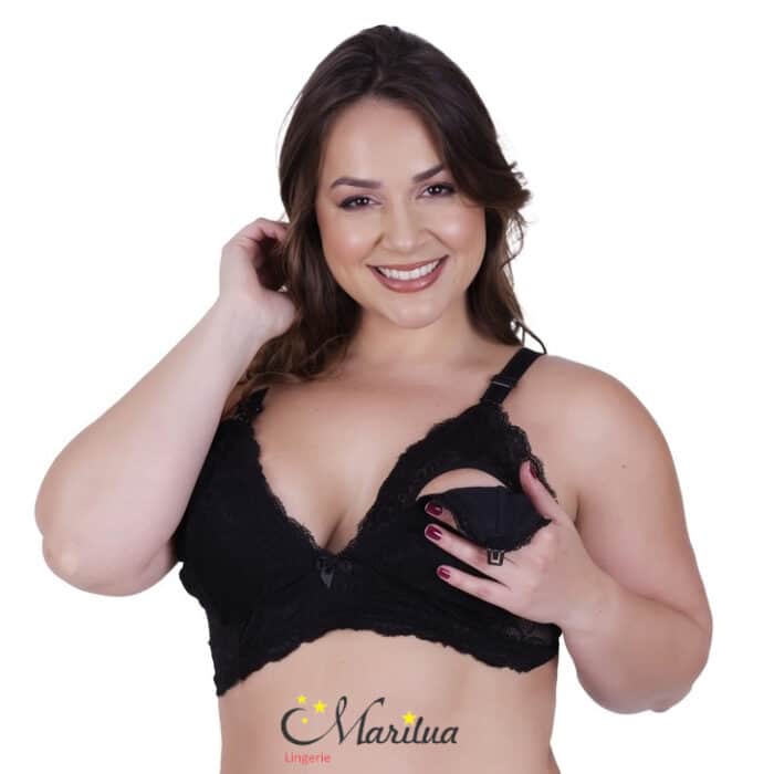 Sutiã De Amamentação Em Renda Plus size